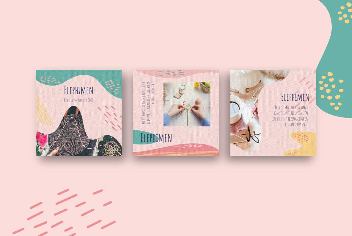 Elephimen Story   Feed Instagram Template 4