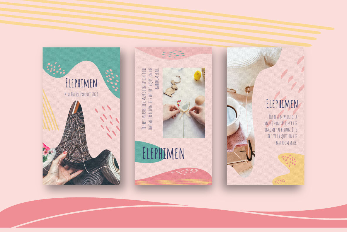 Elephimen Story   Feed Instagram Template 8