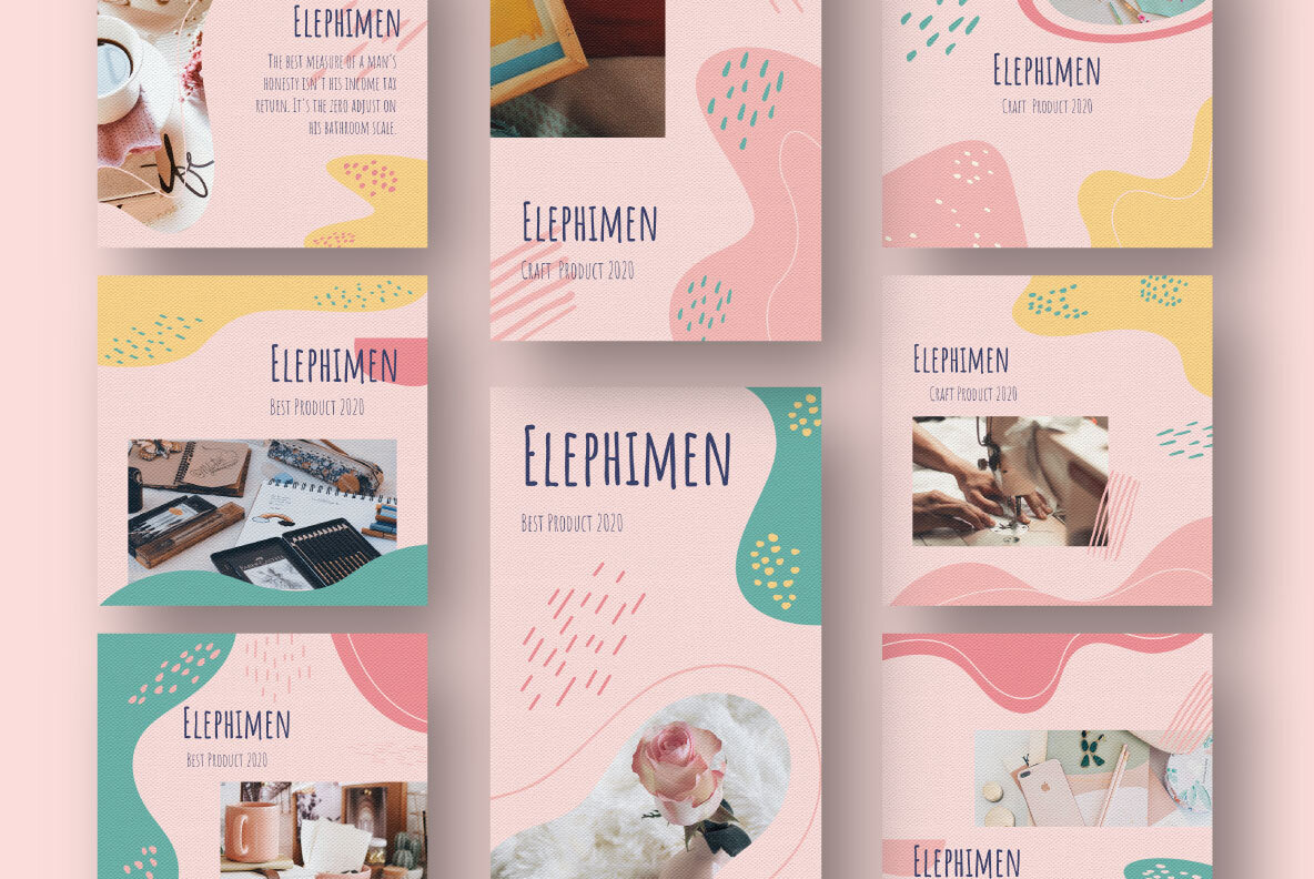 Elephimen Story   Feed Instagram Template 11