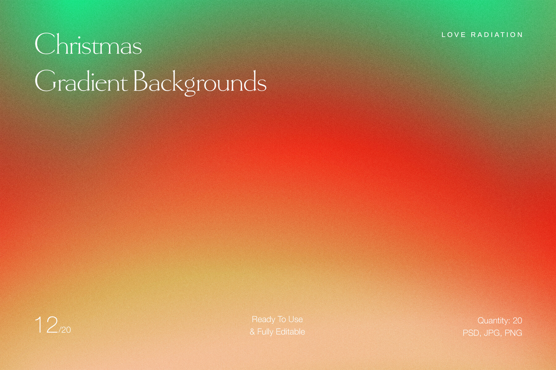 Christmas Abstract Festive Grainy Gradient Backgrounds PSD 4