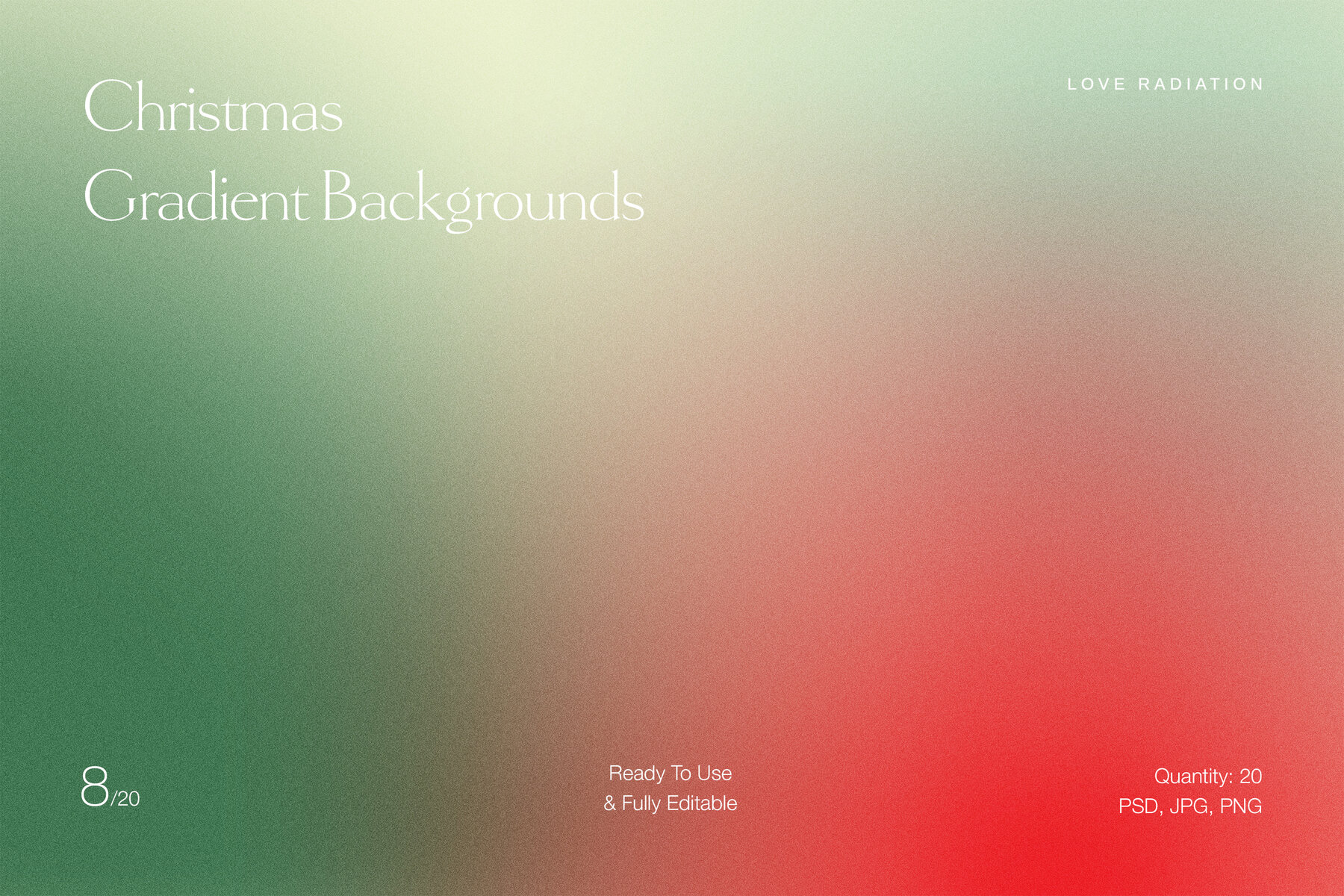 Christmas Abstract Festive Grainy Gradient Backgrounds PSD 14