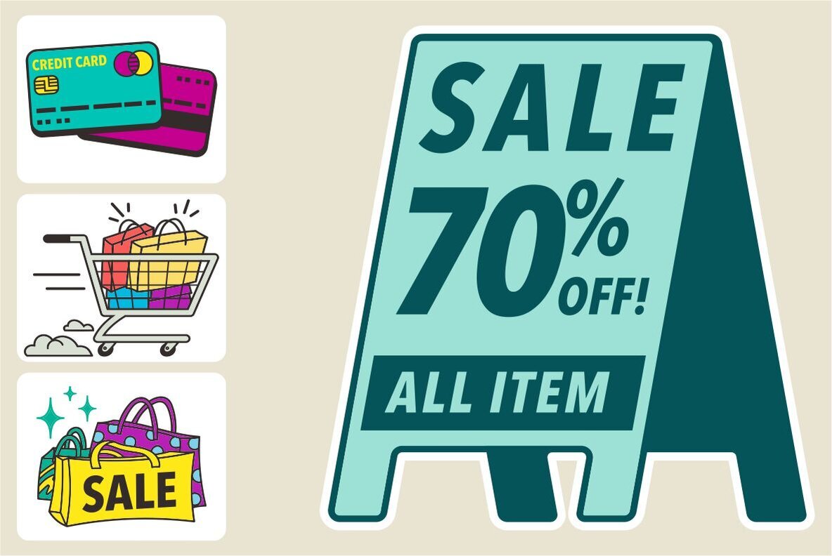 Shopping Sale Graphic Sets 3
