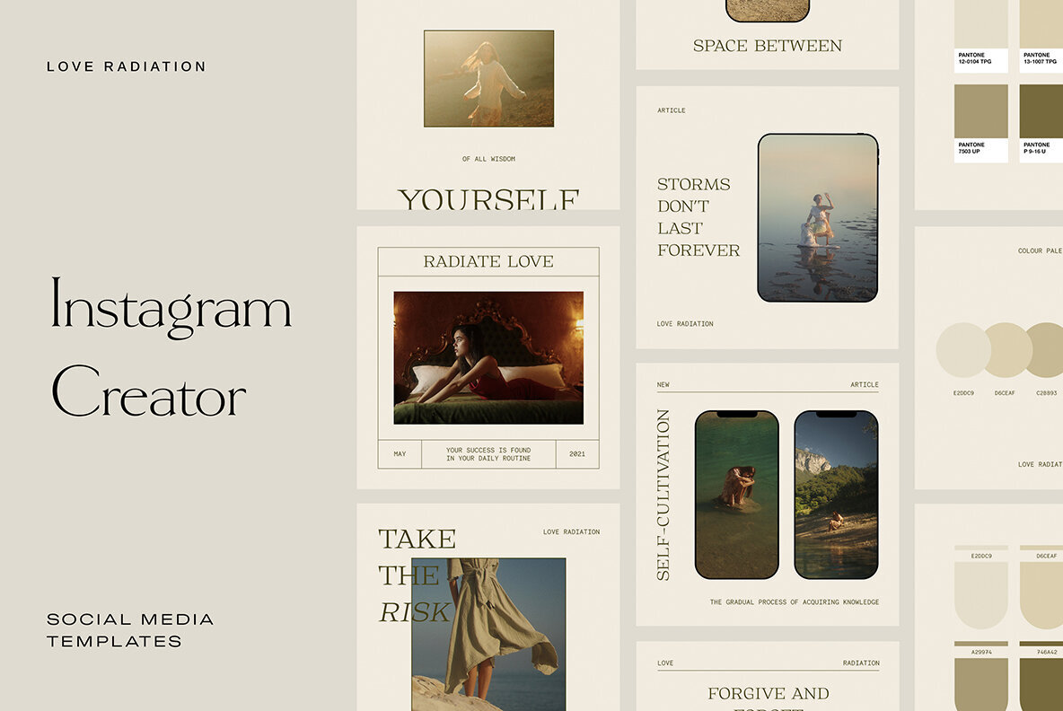 Instagram Creator Social Media Templates PSD 1