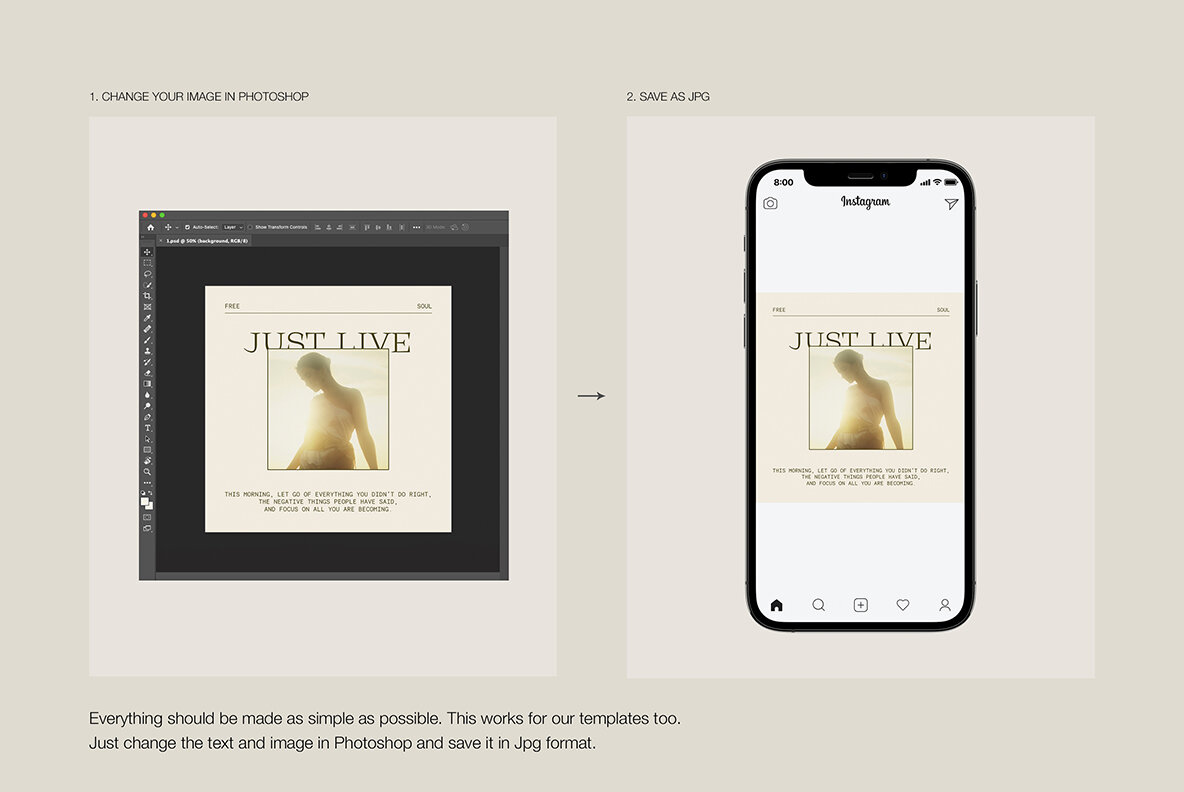 Instagram Creator Social Media Templates PSD 15
