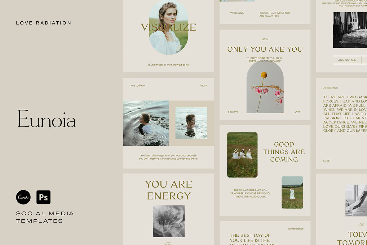 Eunoia   Inspirational Instagram Templates 1