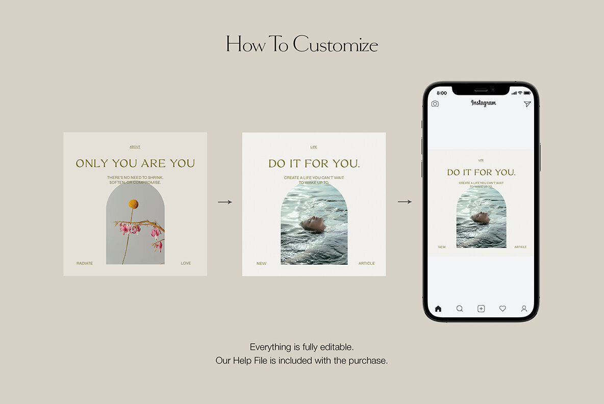 Eunoia   Inspirational Instagram Templates 3