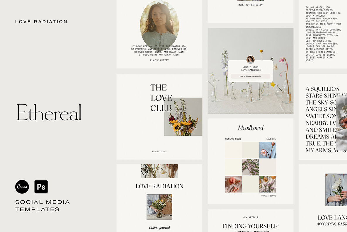 Ethereal Instagram Templates 1