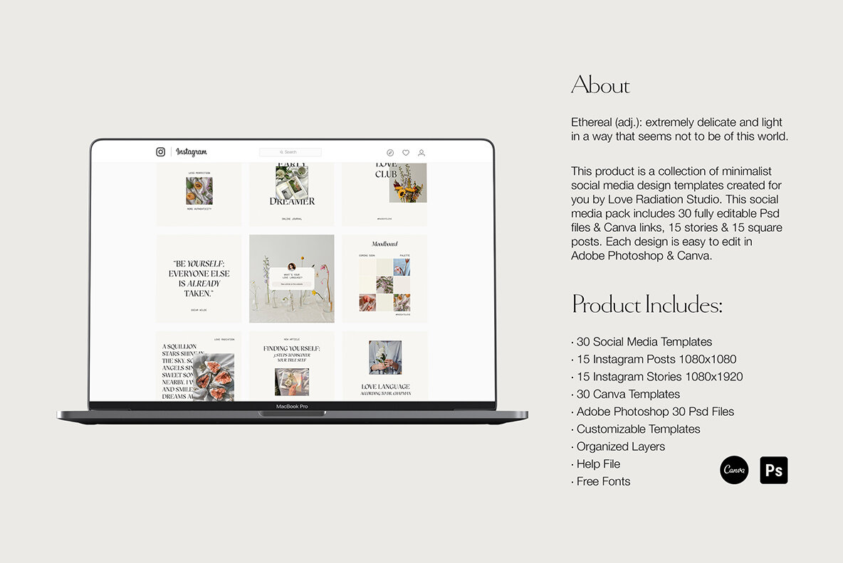 Ethereal Instagram Templates 8