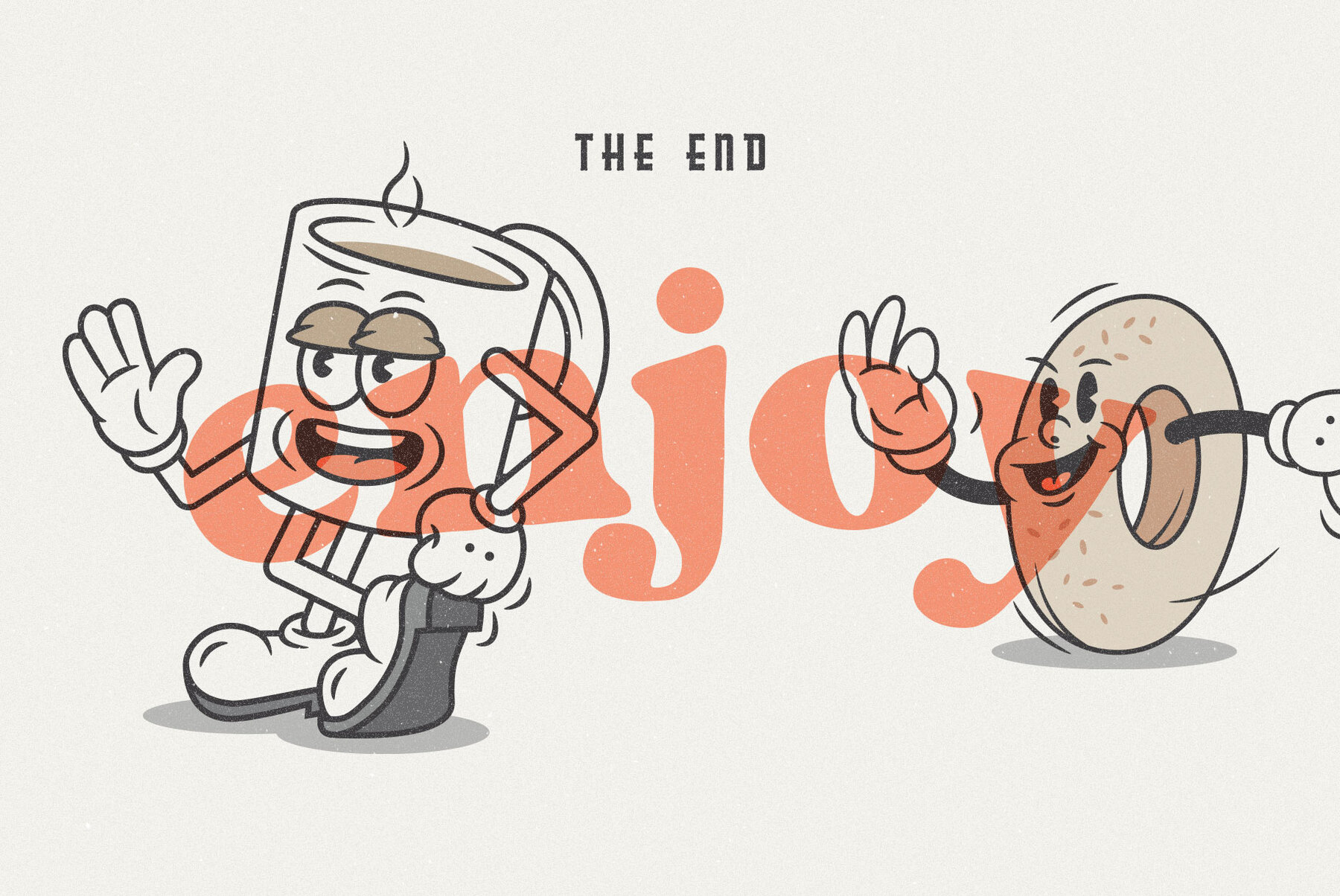 Food Friends v2 0   Vintage Mascot Logos   Characters 9