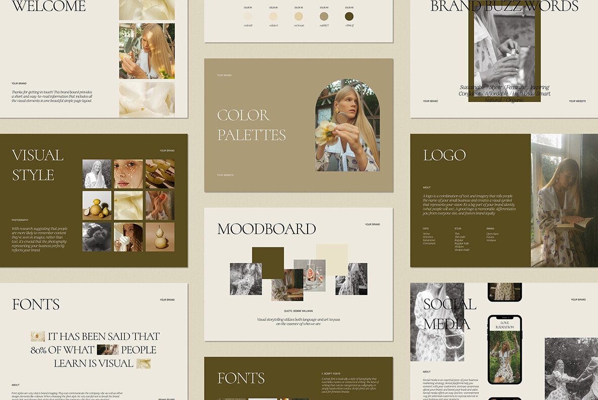 Brand Board Presentation Templates   CANVA PS 3