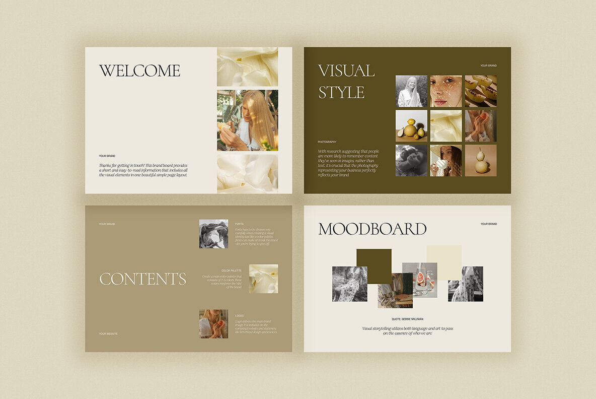 Brand Board Presentation Templates   CANVA PS 5