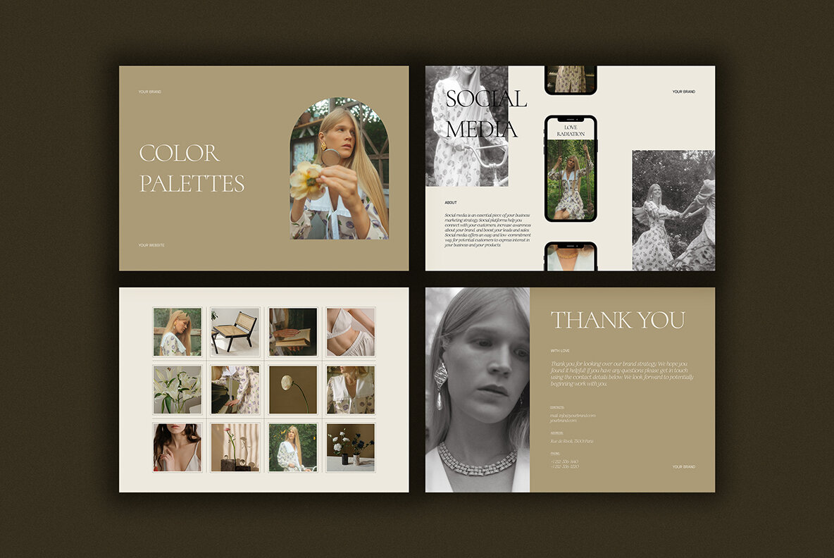 Brand Board Presentation Templates   CANVA PS 8