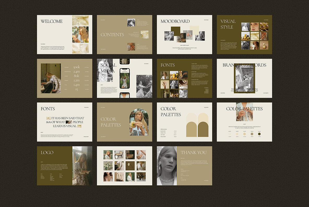 Brand Board Presentation Templates   CANVA PS 16