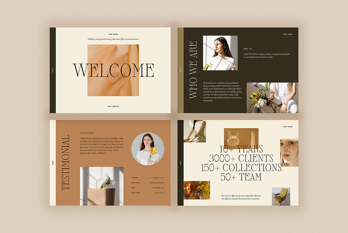 Media Kit Presentation Templates CANVA PS 5