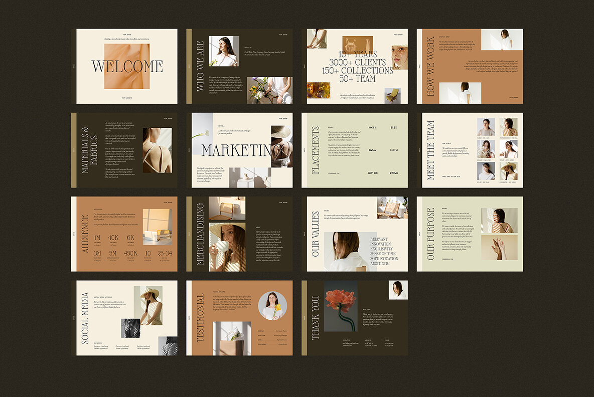 Media Kit Presentation Templates CANVA PS 16