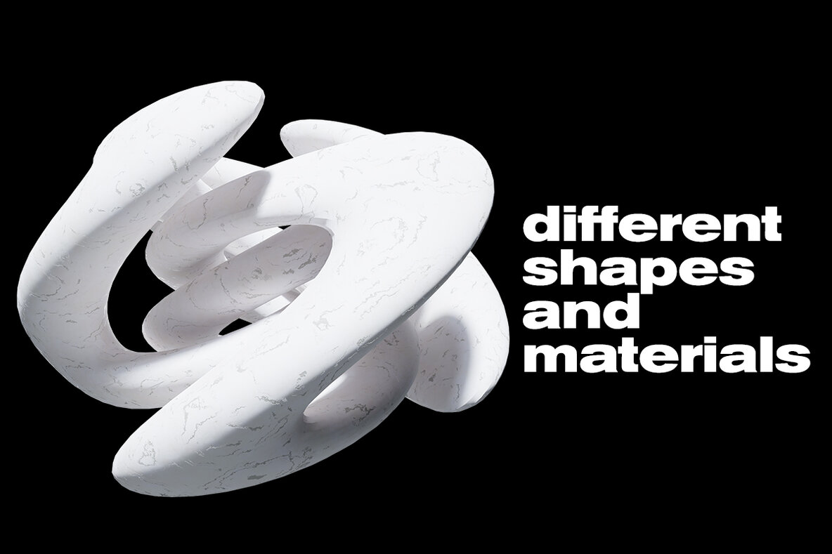 Abstract   3D Shapes and Forms 5