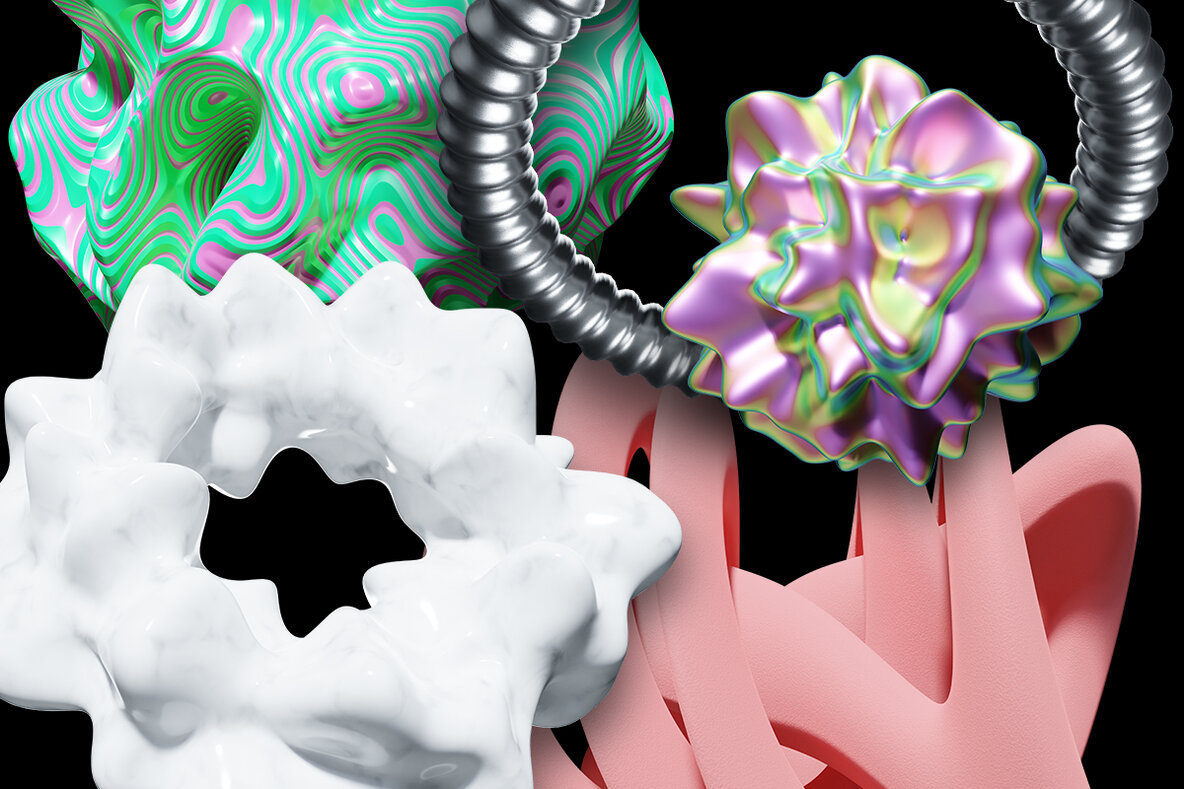 Abstract   3D Shapes and Forms 8