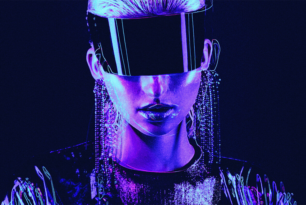 Cyberpunk Photo Effect 2