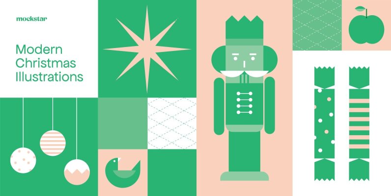 Modern Christmas Illustration Collection