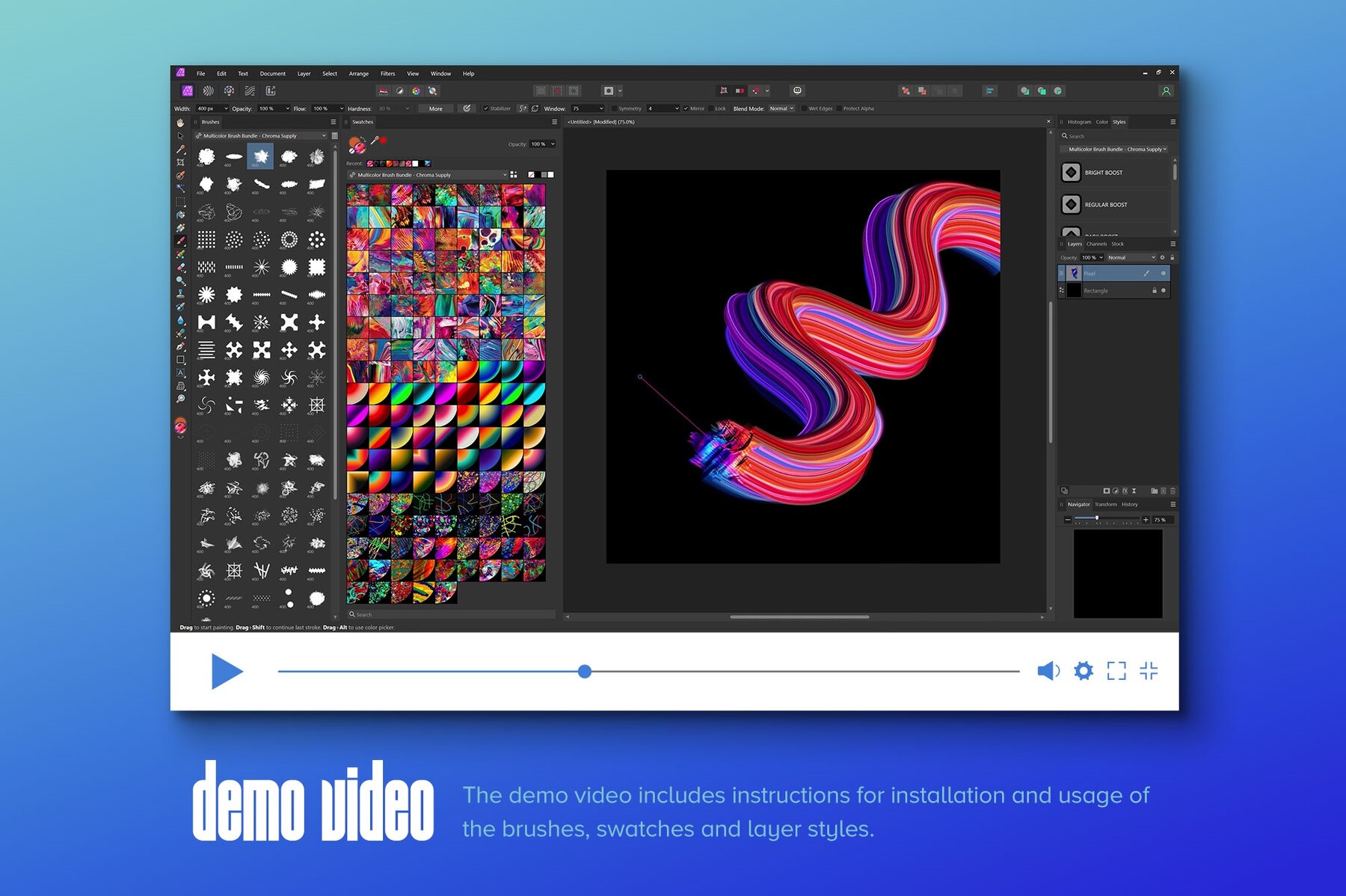 Mixer     Multicolor Brushes for Affinity 4