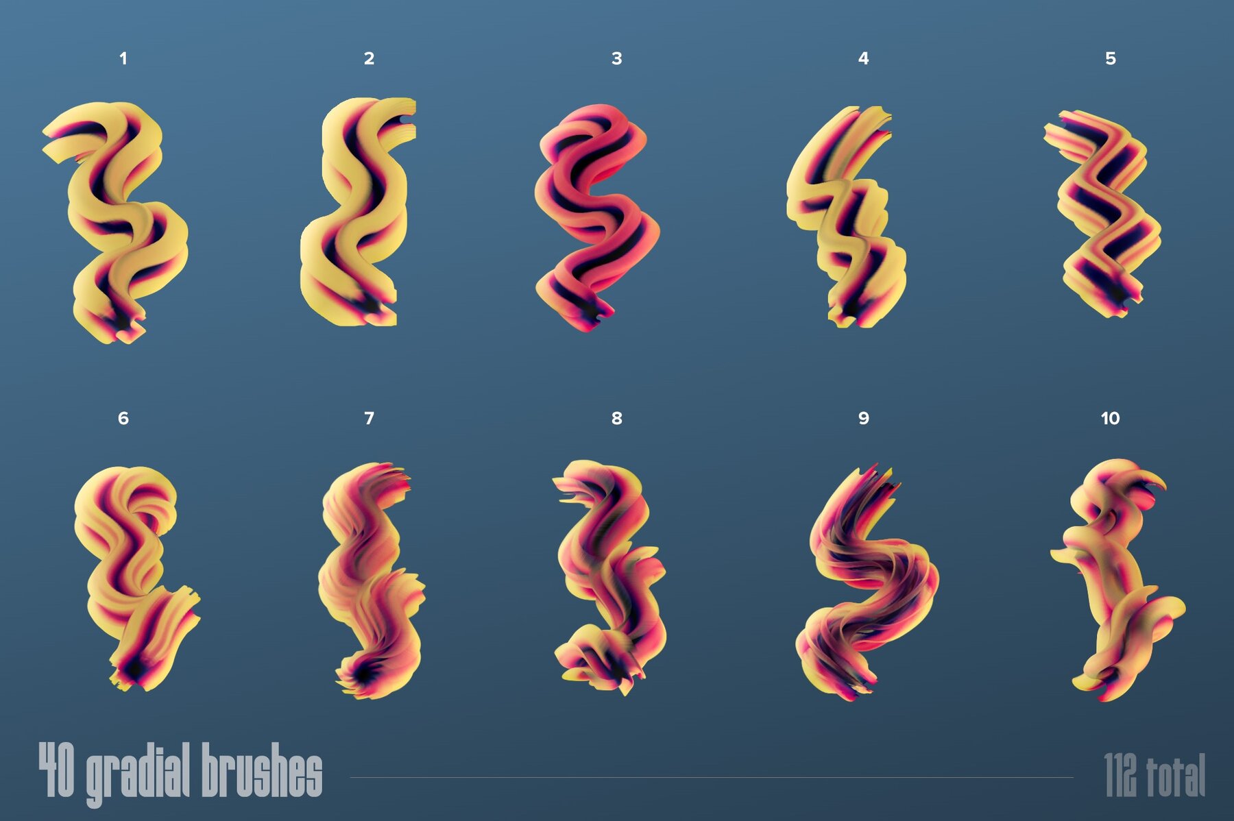 Multicolor Brush Bundle for Affinity 13