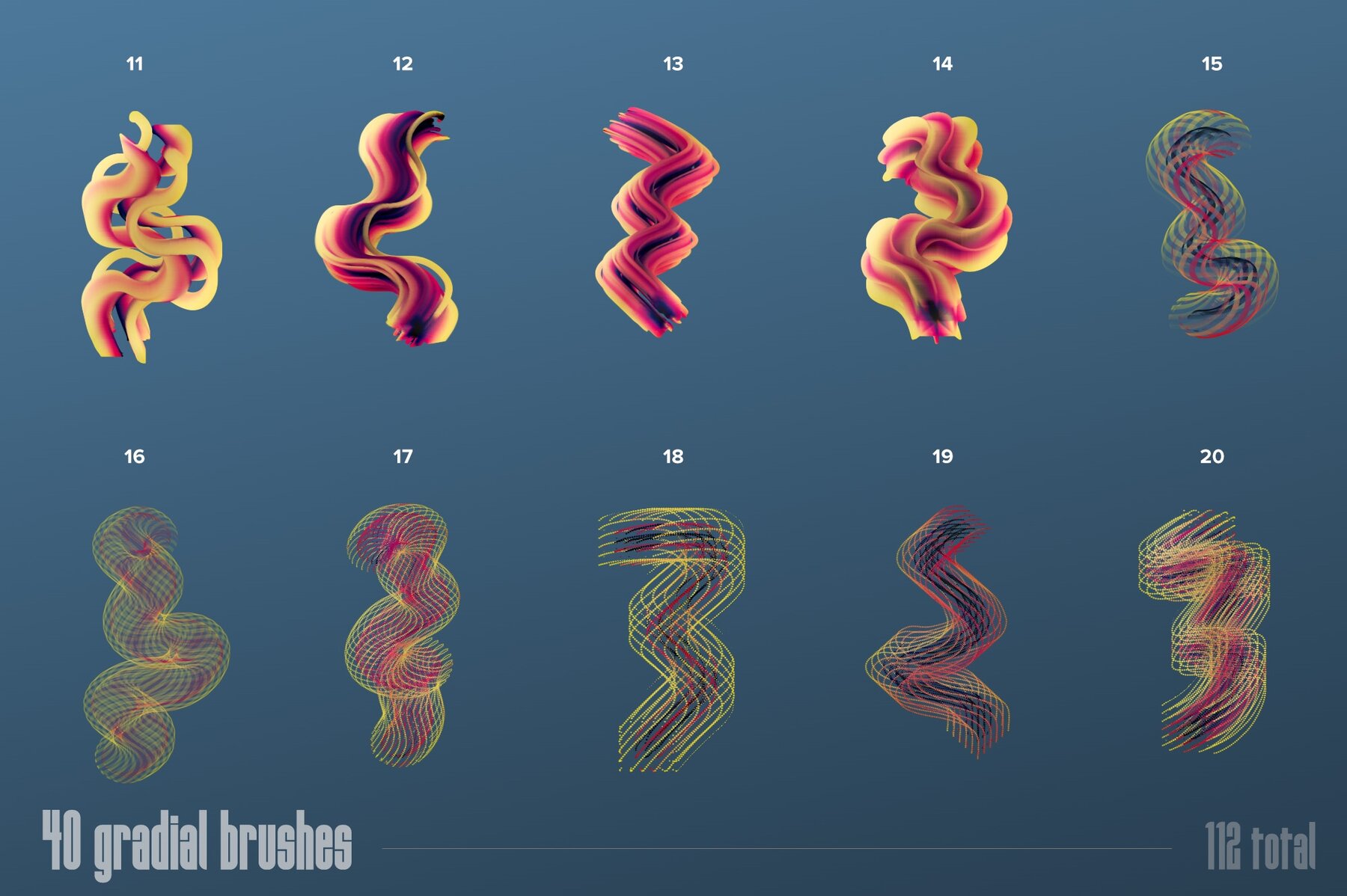 Multicolor Brush Bundle for Affinity 14