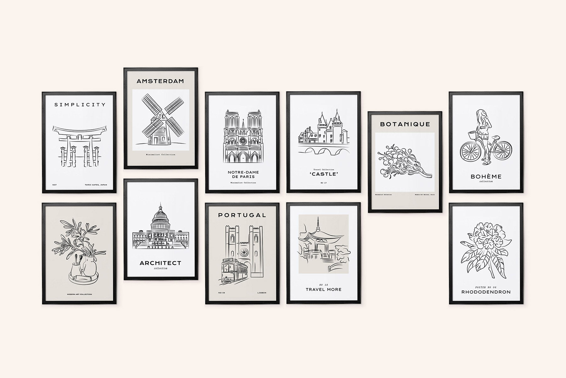 Line Art Prints Posters 11