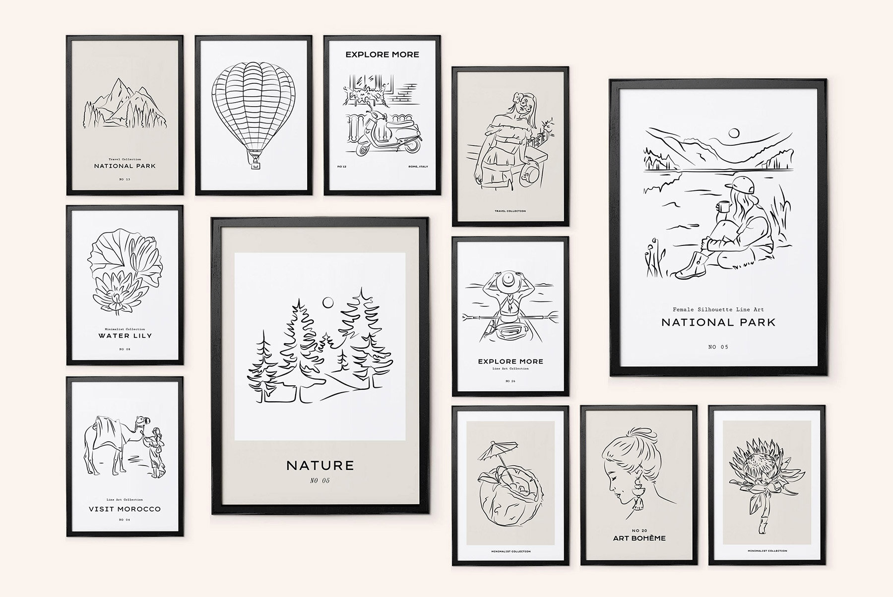 Line Art Prints Posters 16