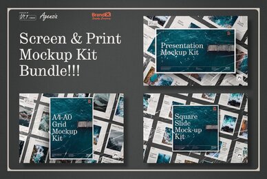 Agenzia I Screen  Print Mockup Kit Bundle