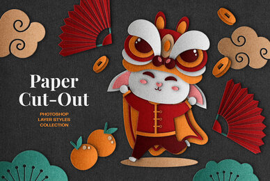 Scissors Wizard Paper Cutout Effect