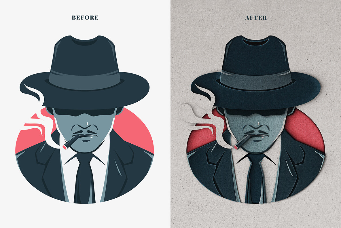 Scissors Wizard Paper Cutout Effect 10