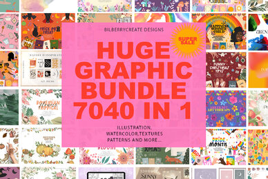 Huge Graphic Bundle 7040 in 1