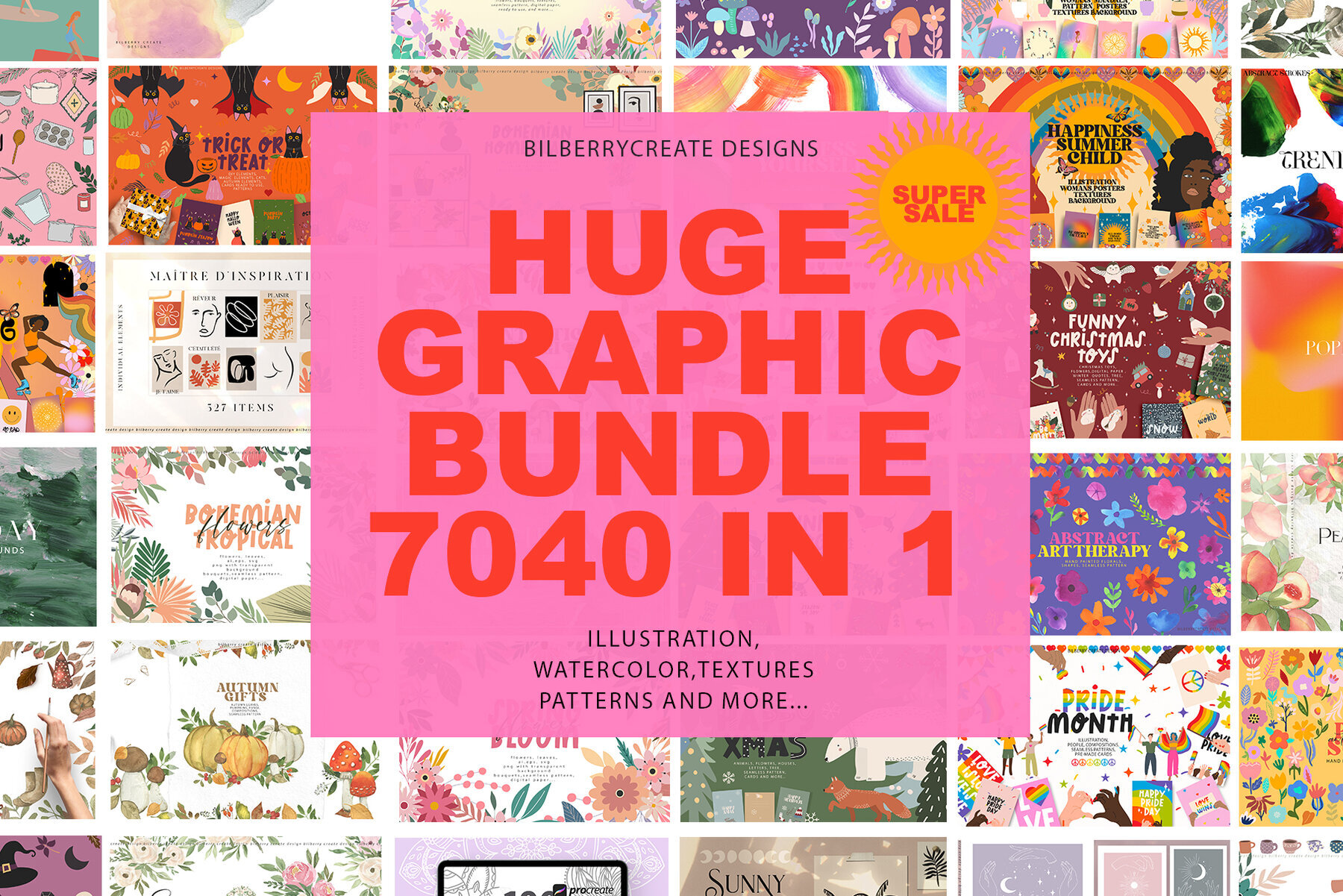 Huge Graphic Bundle 7040 in 1 1