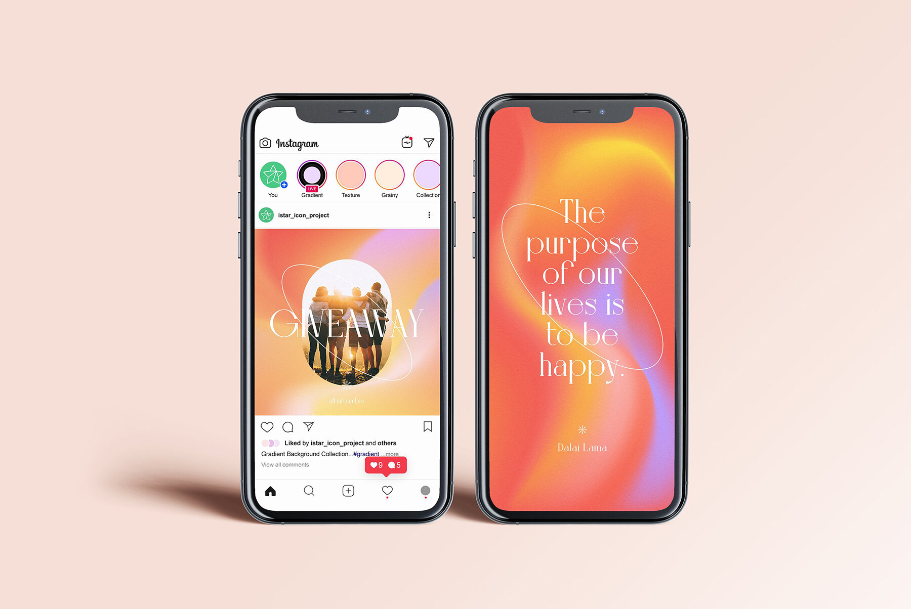 Grainy Gradient Texture Bundle 13