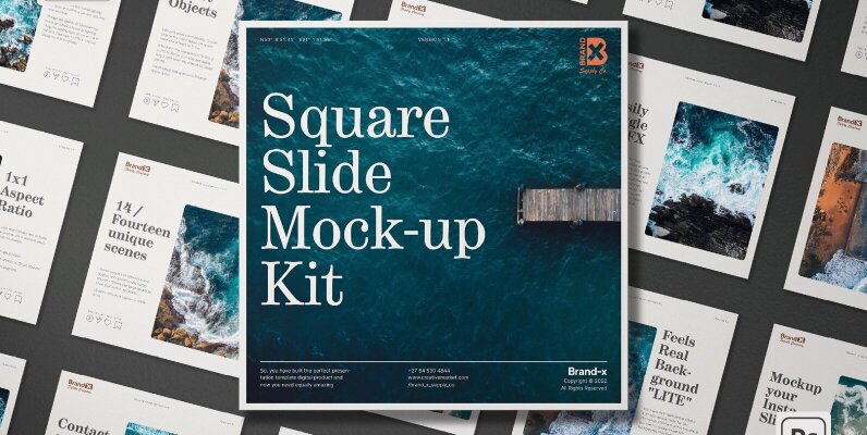 Agenzia I Square Slide Mockup Kit
