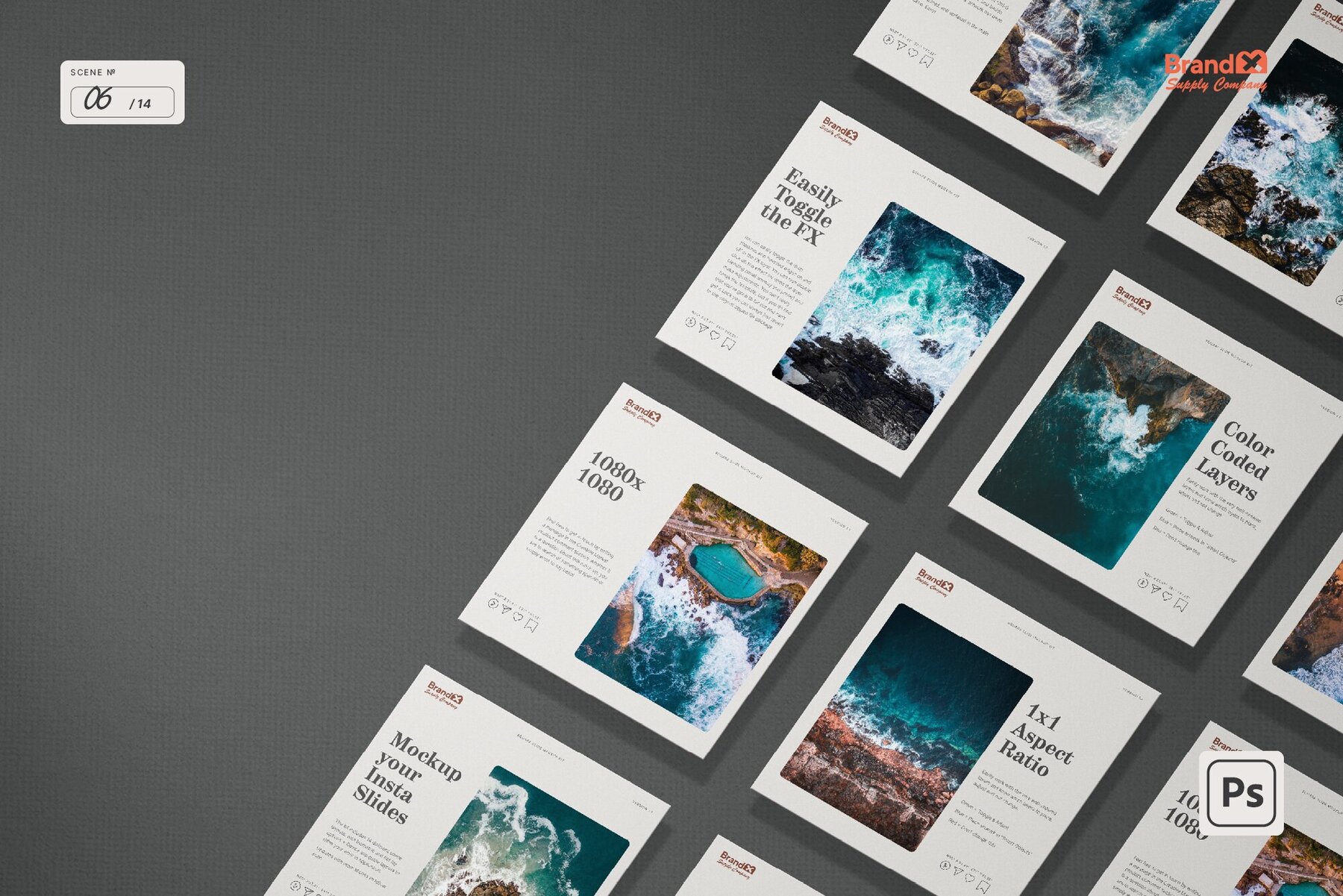 Agenzia I Square Slide Mockup Kit 9