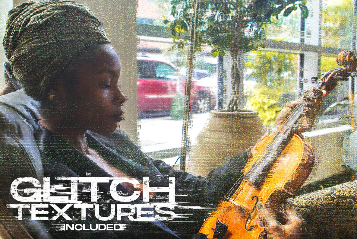 Dust and Grunge textures plus Glitch editions 4