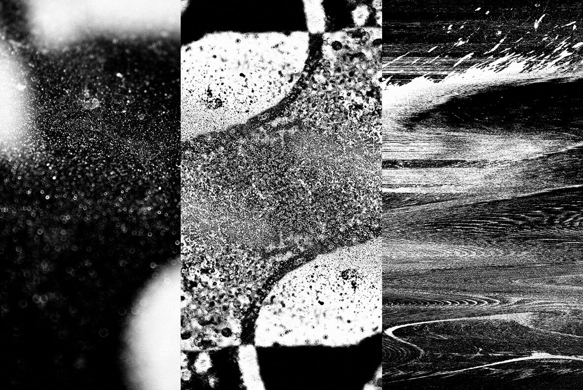Dust and Grunge textures plus Glitch editions 11