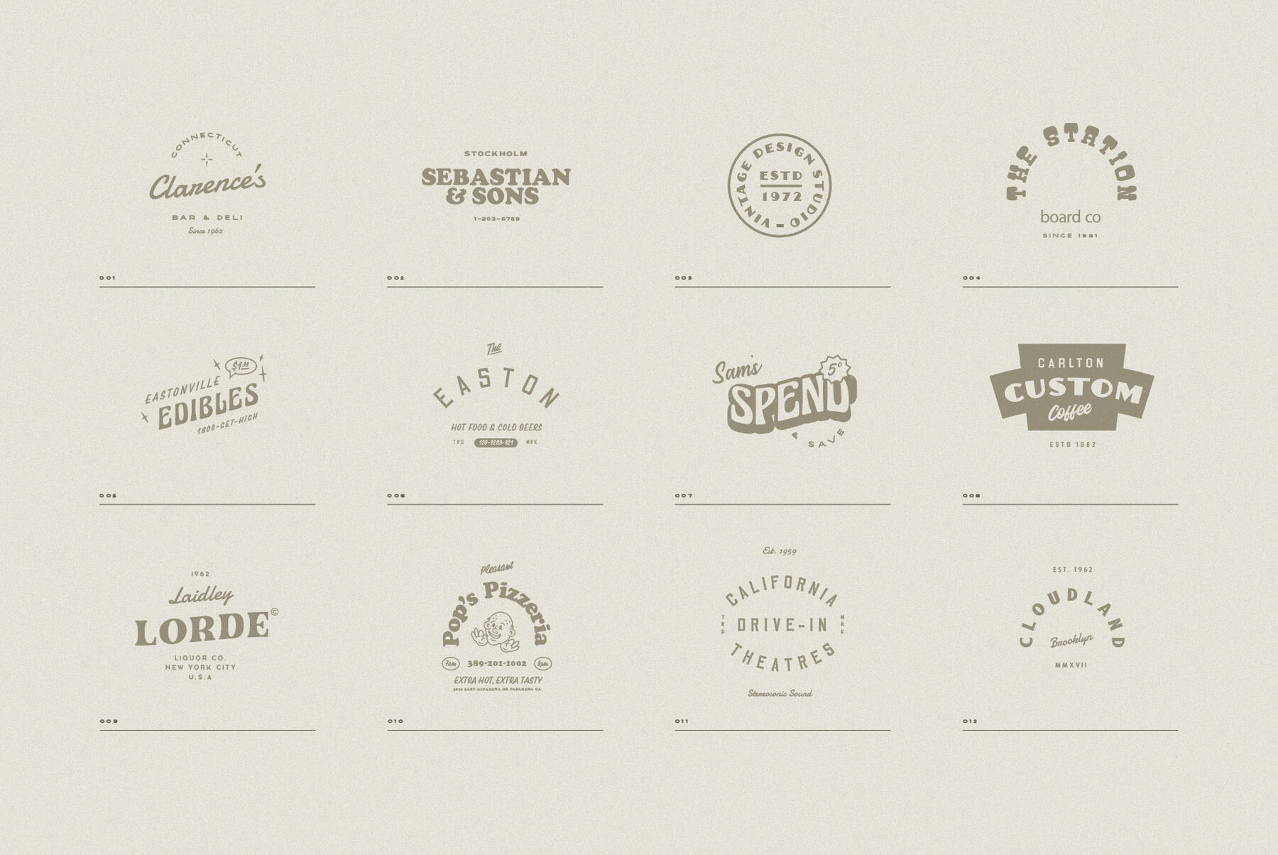 Retro Logo Collection x30 3
