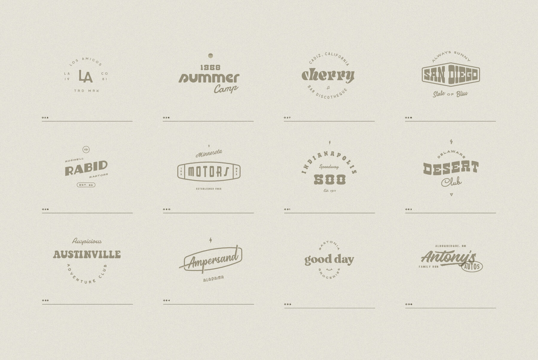Retro Logo Collection x30 7