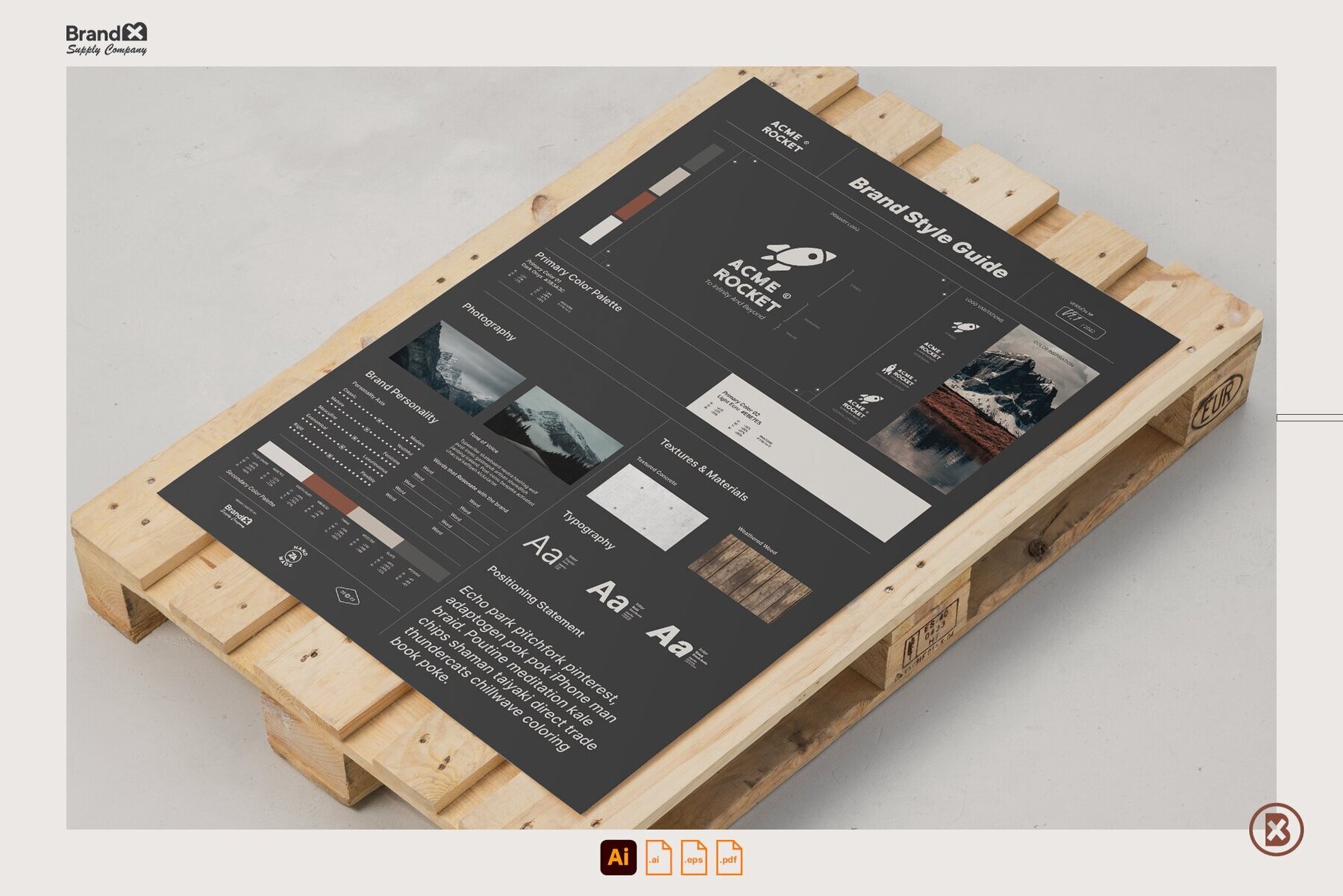 Minimalista One Sheet Brand Style Guide i 3