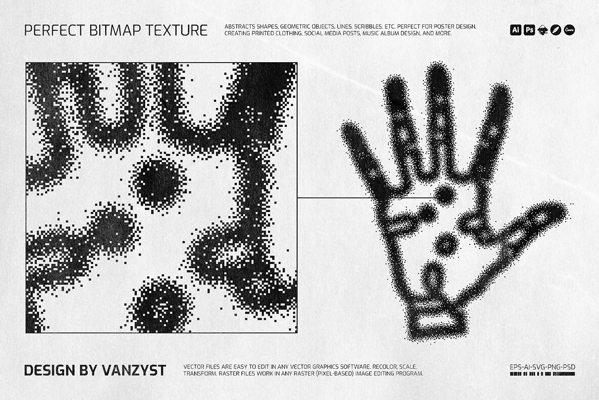 138 Bitmap Vector Shapes Pack 13