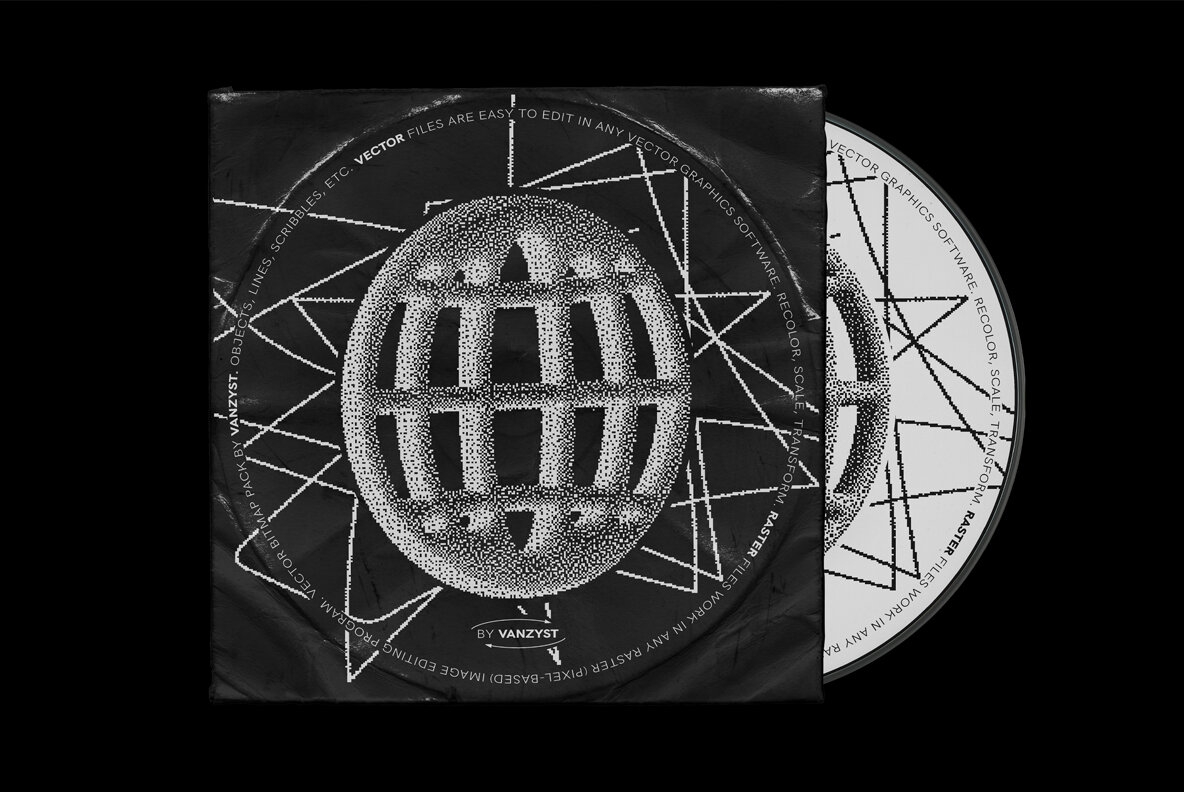 138 Bitmap Vector Shapes Pack 14