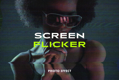 Screen Flicker Photo Effect