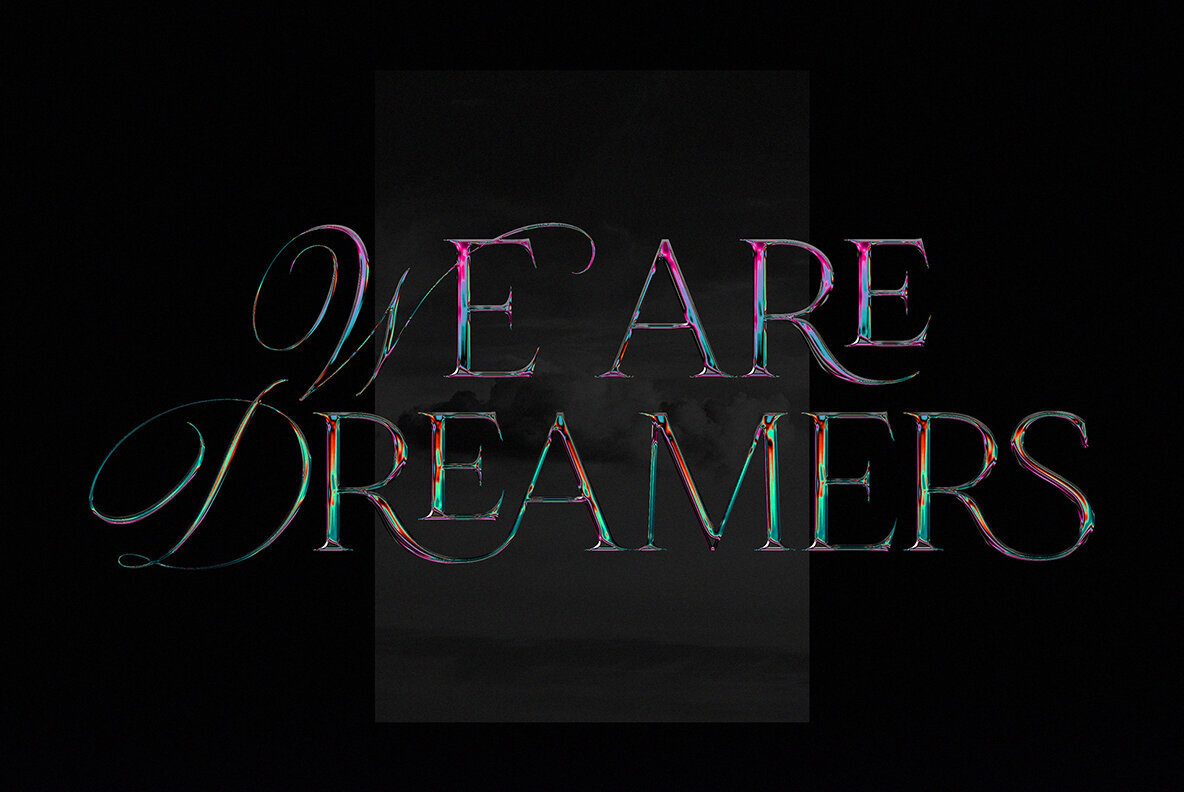 Futurist Neon Chrome Effect 3