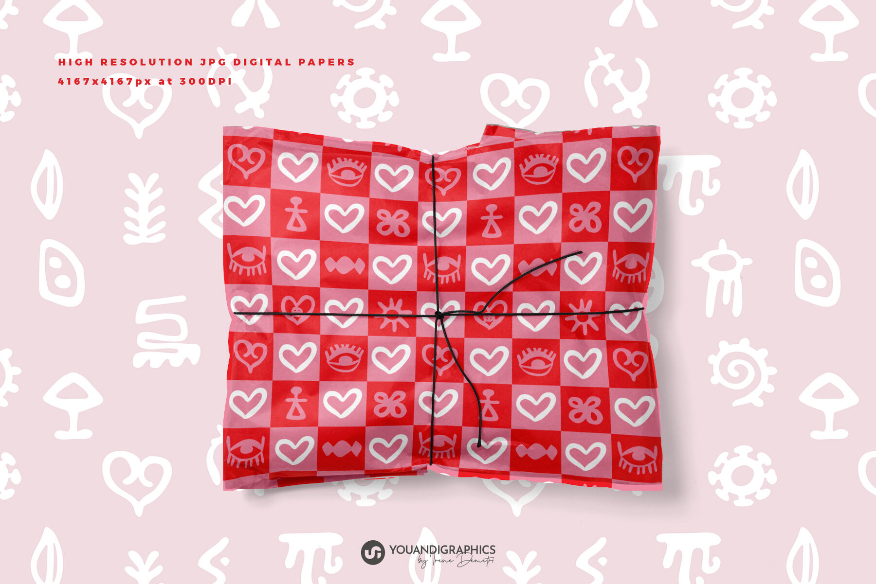 Hand Drawn Symbols Seamless Patterns 4