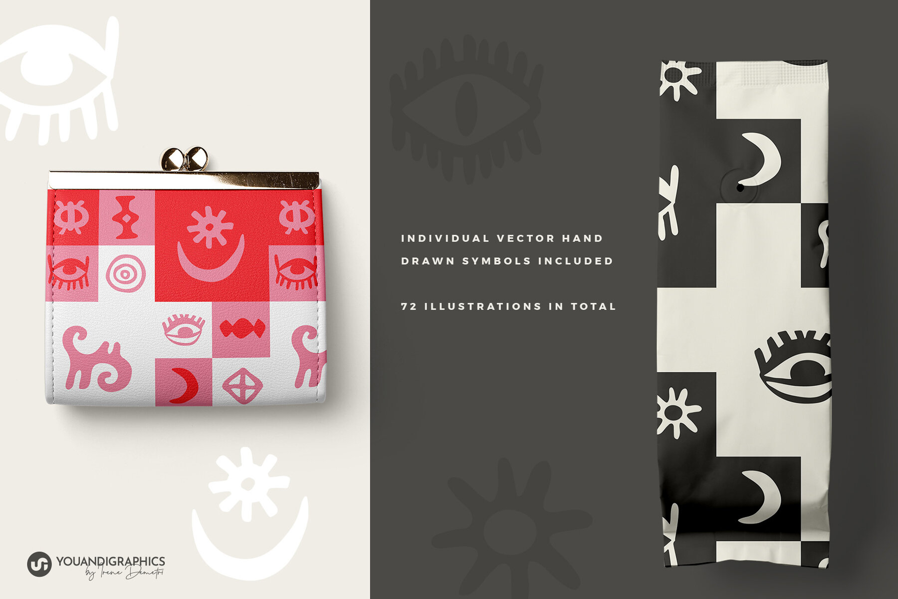 Hand Drawn Symbols Seamless Patterns 5