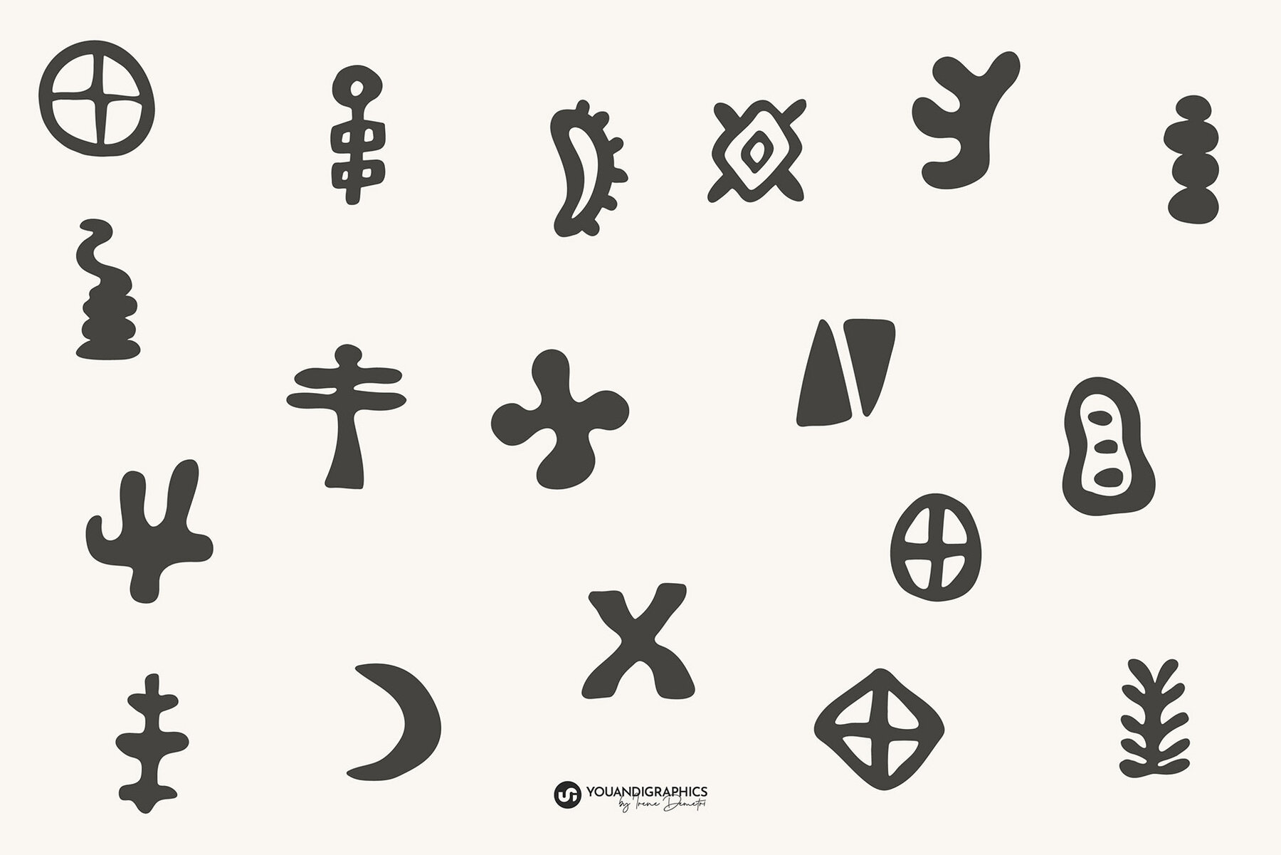 Hand Drawn Symbols Seamless Patterns 13