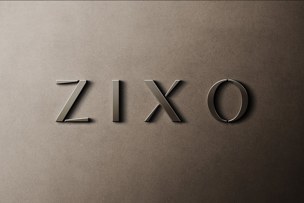 Stylish Steel Sign Mockup 5