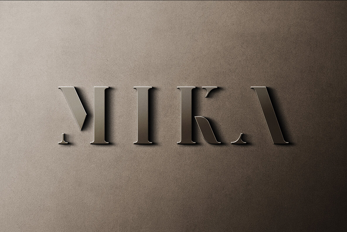 Stylish Steel Sign Mockup 7